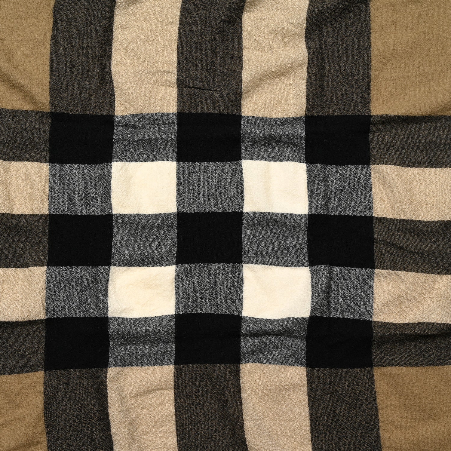 Burberry Merino Wool House Check Square Scarf Brown 3 of 3