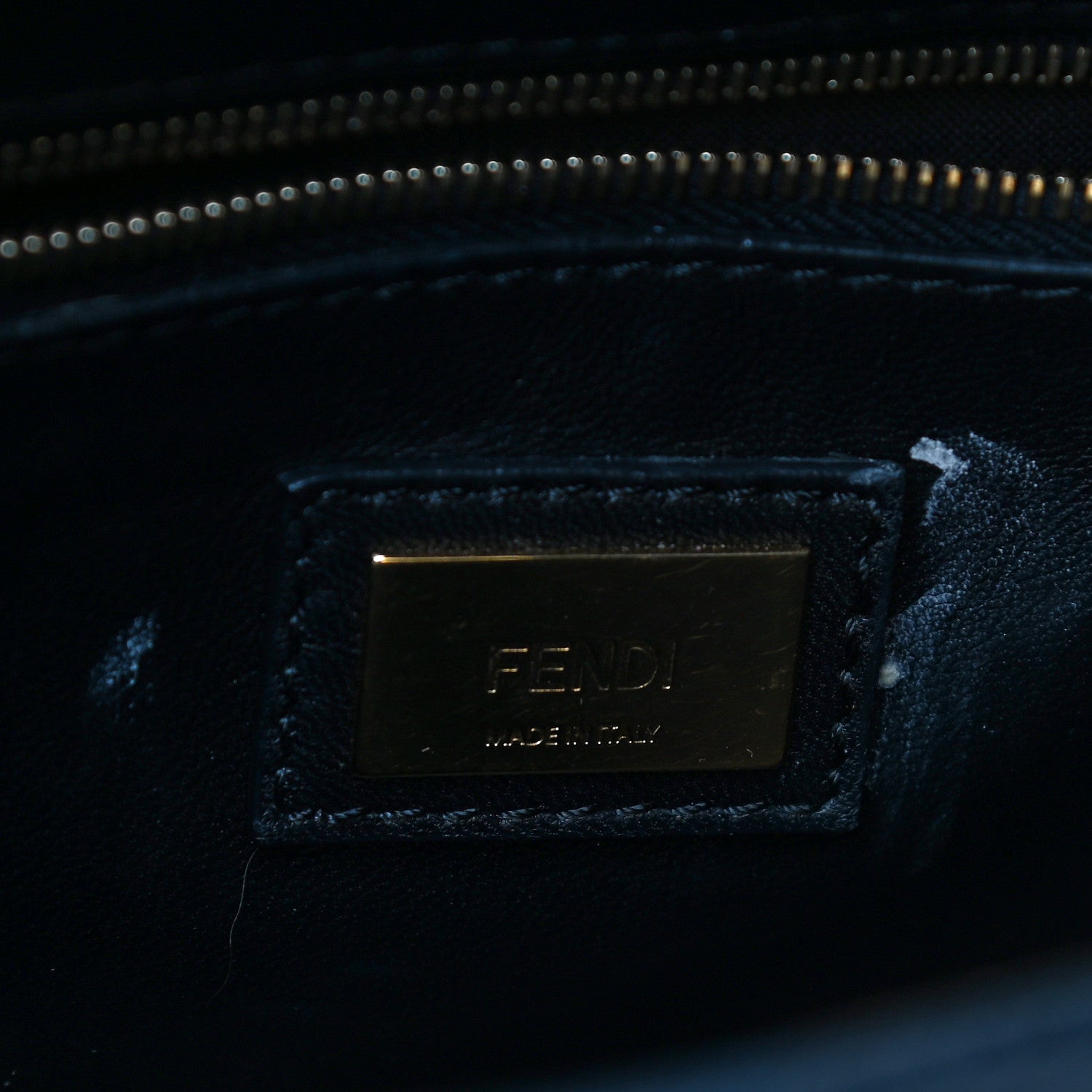 Fendi Nappa Mini Peekaboo Iconic Satchel Black 6 of 11