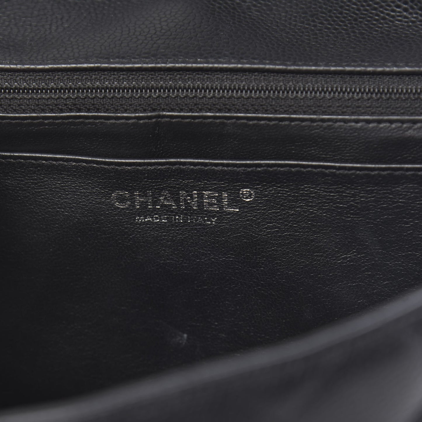 Caviar Quilted Jumbo Single Flap Black