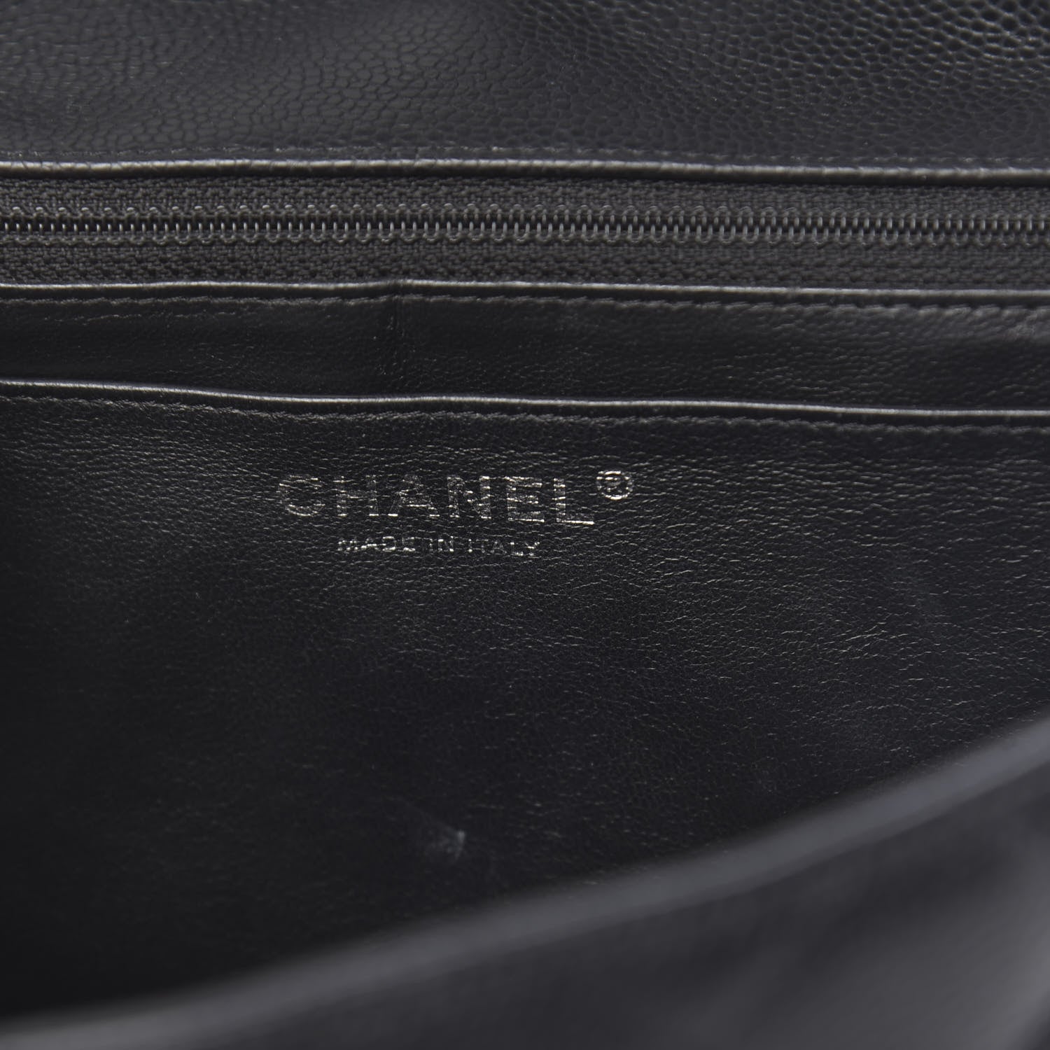 Chanel Caviar Quilted Jumbo Single Flap Black 6 of 12