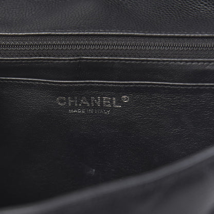 Chanel Caviar Quilted Jumbo Single Flap Black 6 of 12