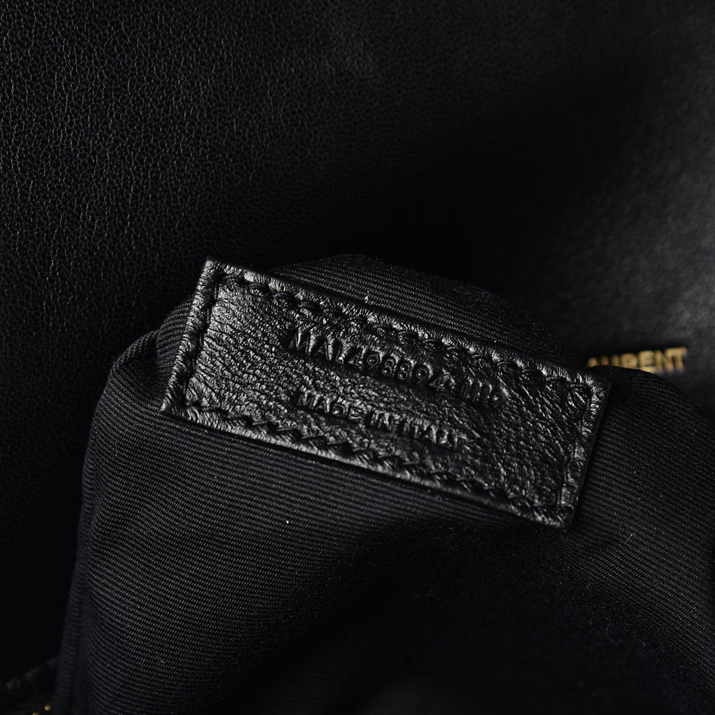 Lambskin Matelasse Monogram Medium Niki Chain Satchel Black