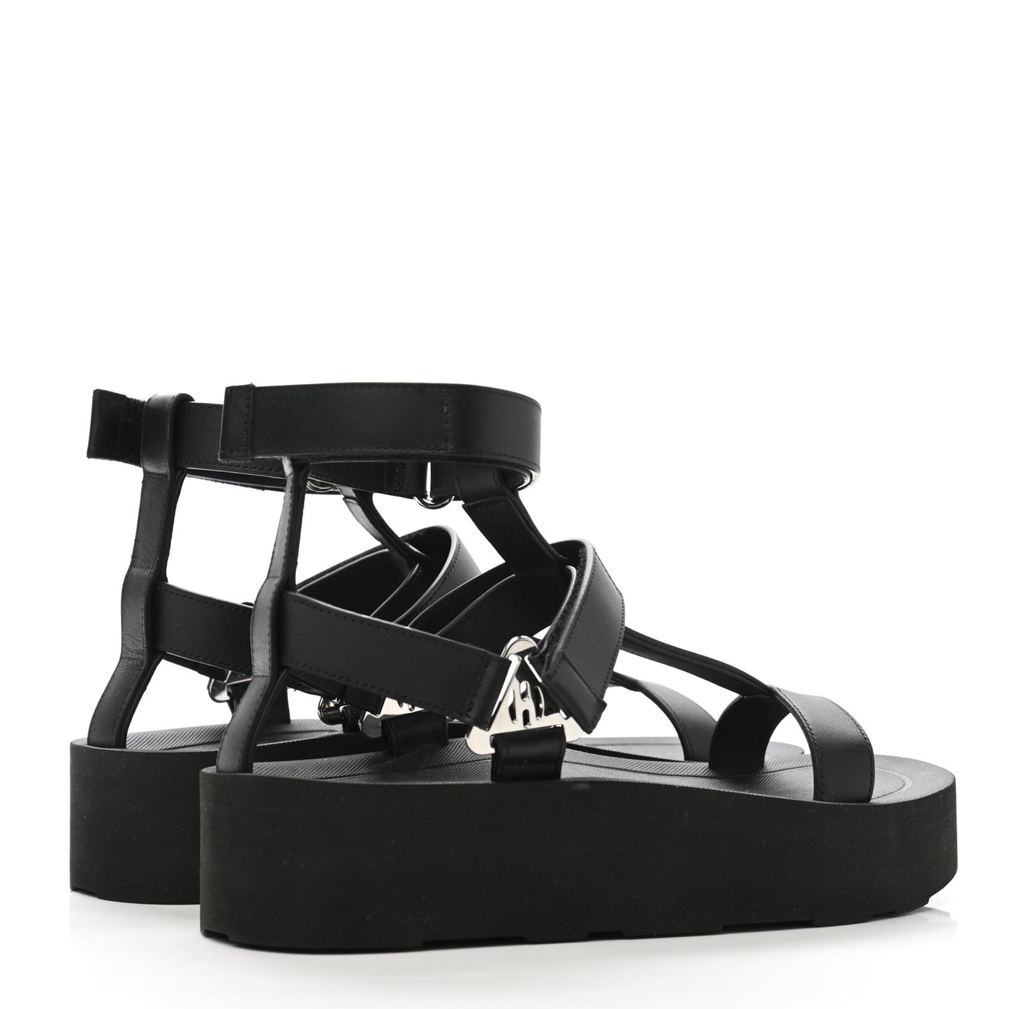 Calfskin Womens Enid Sandals 36 Black