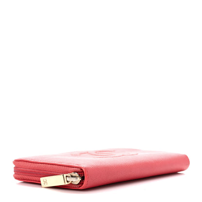 Chanel Caviar Large Timeless CC Zip Around Wallet Pink 4 of 15