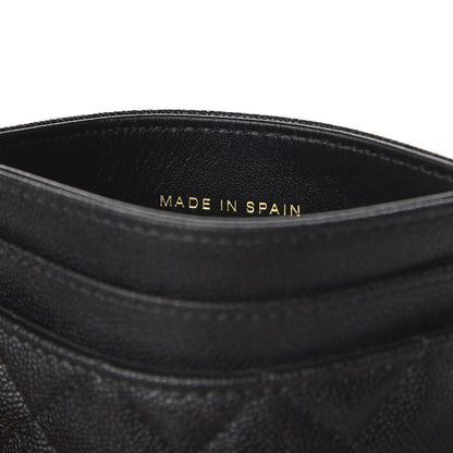 Chanel Caviar Quilted Boy Card Holder Black 7 of 8