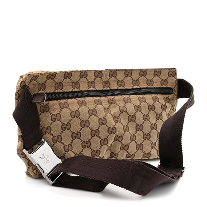 Gucci GG Monogram Double Pocket Belt Bag Dark Brown 3 of 15
