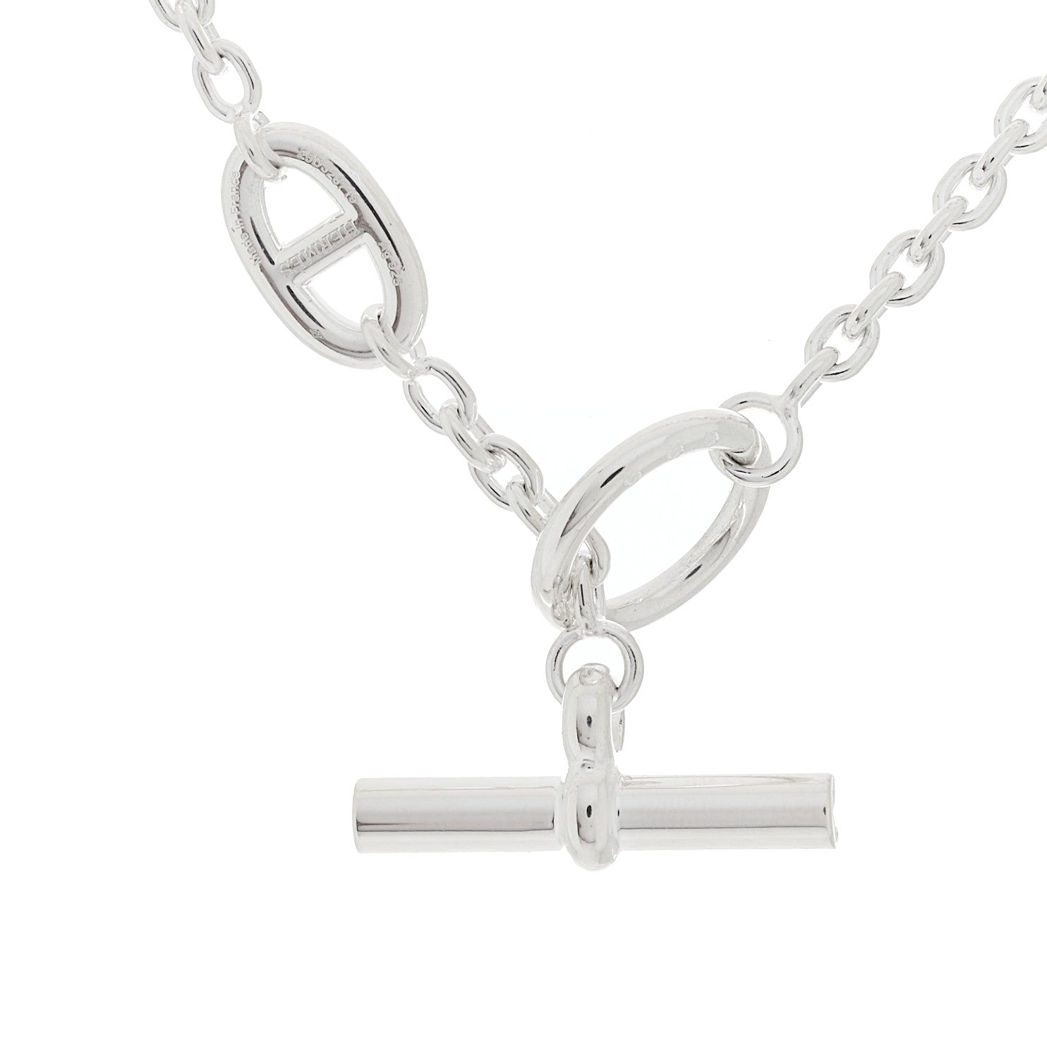 Hermes Sterling Silver Farandole Necklace 160 4 of 6