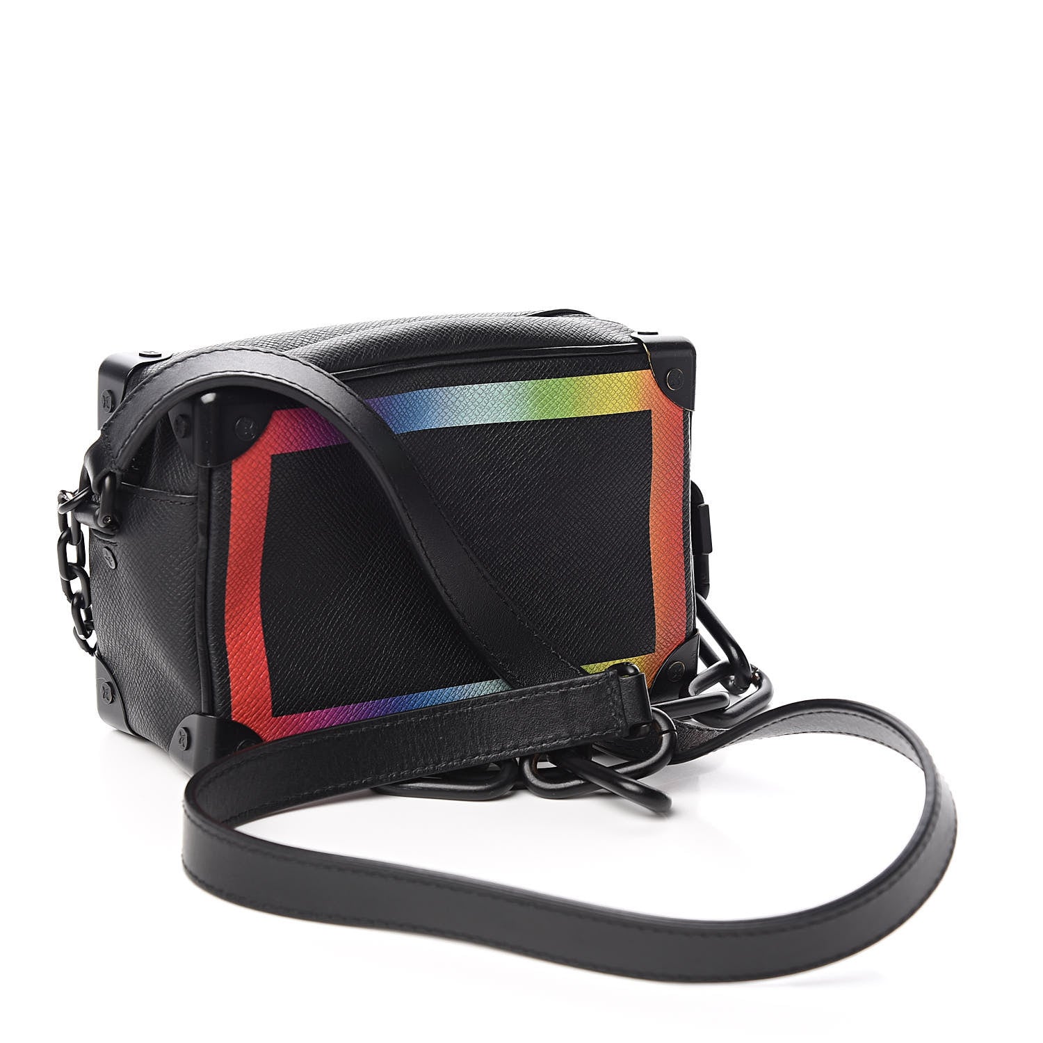 Louis Vuitton Taiga Rainbow Mini Soft Trunk Black 3 of 11