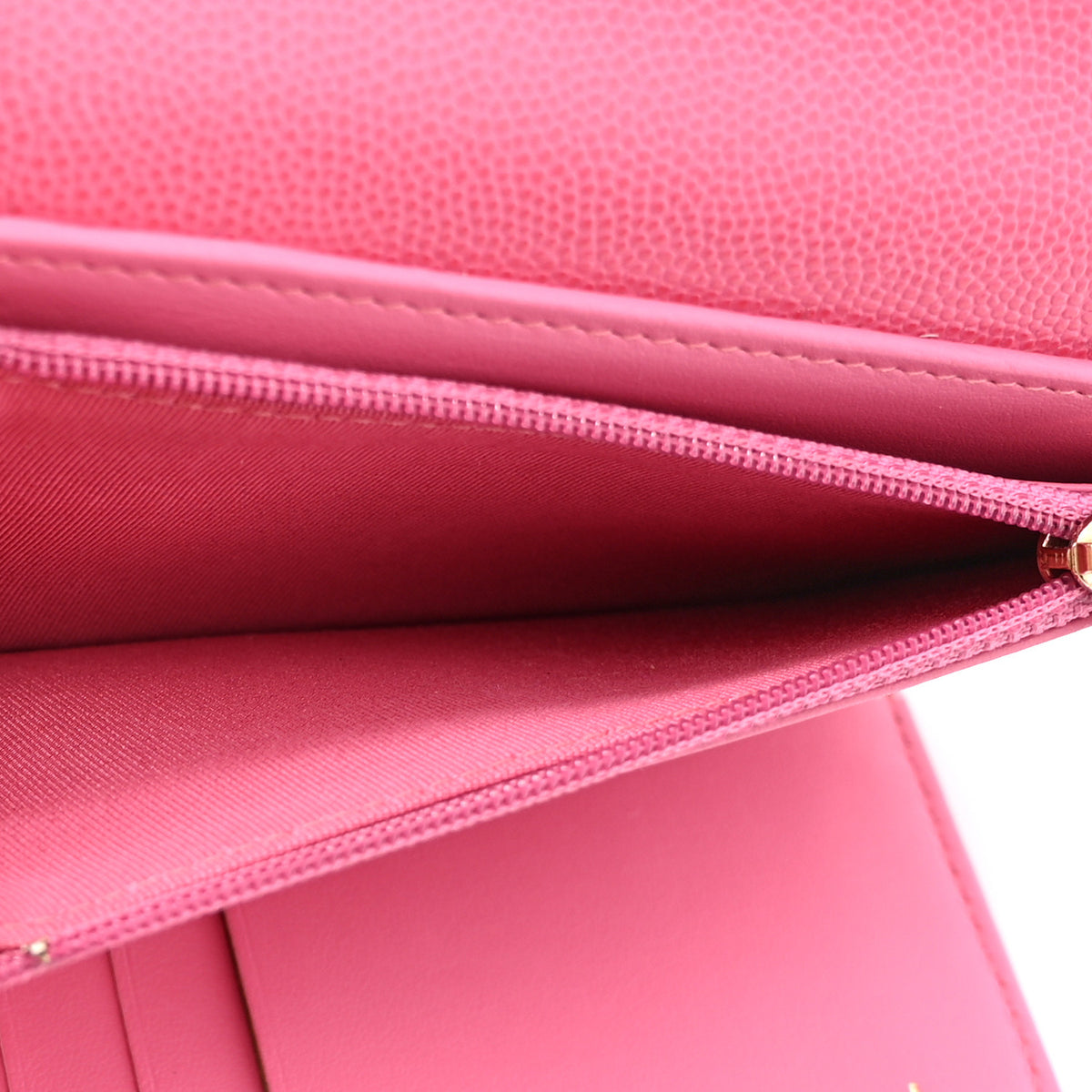 Chanel Caviar Quilted Medium Flap Wallet Pink 7 of 12