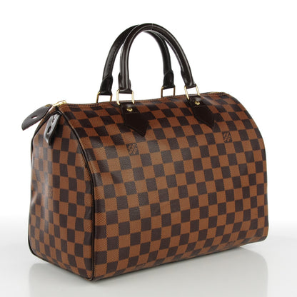 Louis Vuitton Damier Ebene Speedy 30 3 of 9