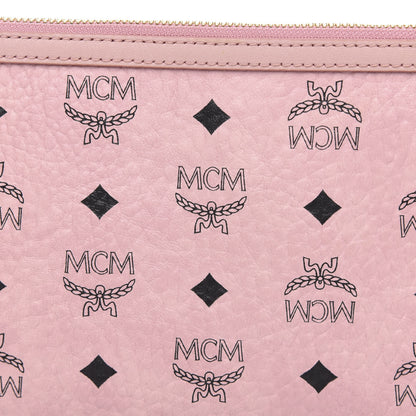 MCM Visetos Liz Shopper Tote Pouch Light Pink 7 of 10