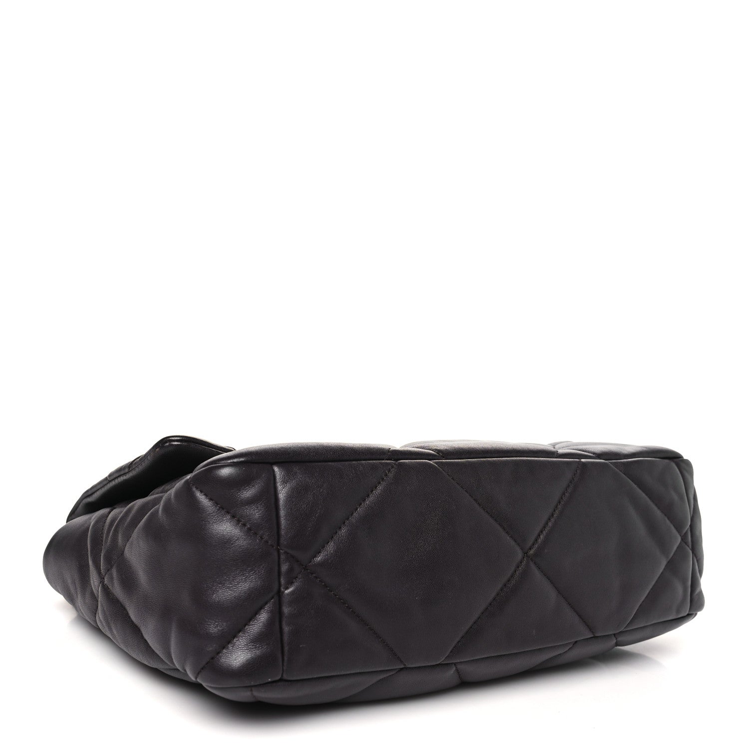 Chanel Lambskin Quilted Large Chanel 19 Flap Dark Brown 4 of 11