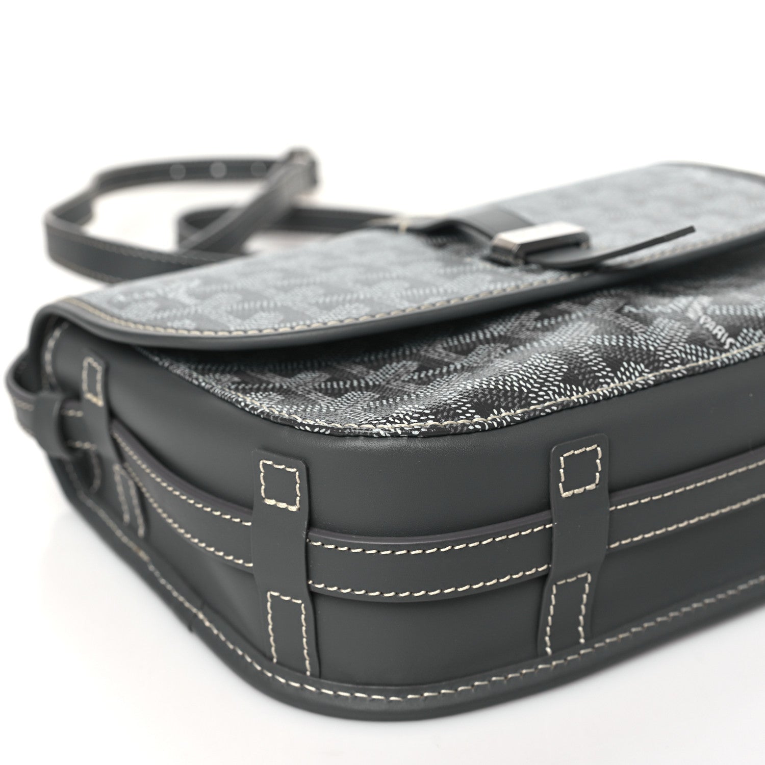 Goyard Goyardine Belvedere II PM Messenger Bag Gray 8 of 9