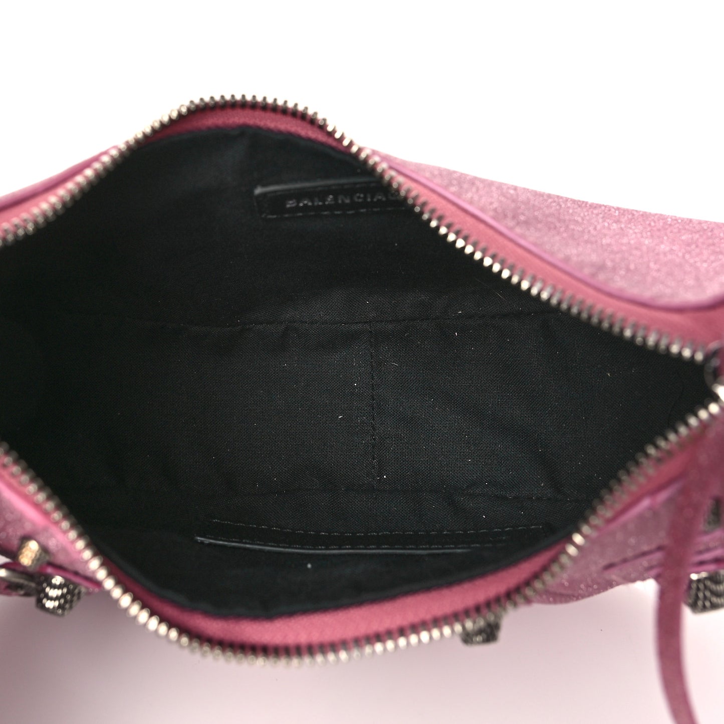 Sparkling Fabric Le Cagole Shoulder Bag XS Sweet Pink