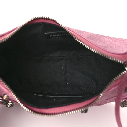 Balenciaga Sparkling Fabric Le Cagole Shoulder Bag XS Sweet Pink 6 of 12