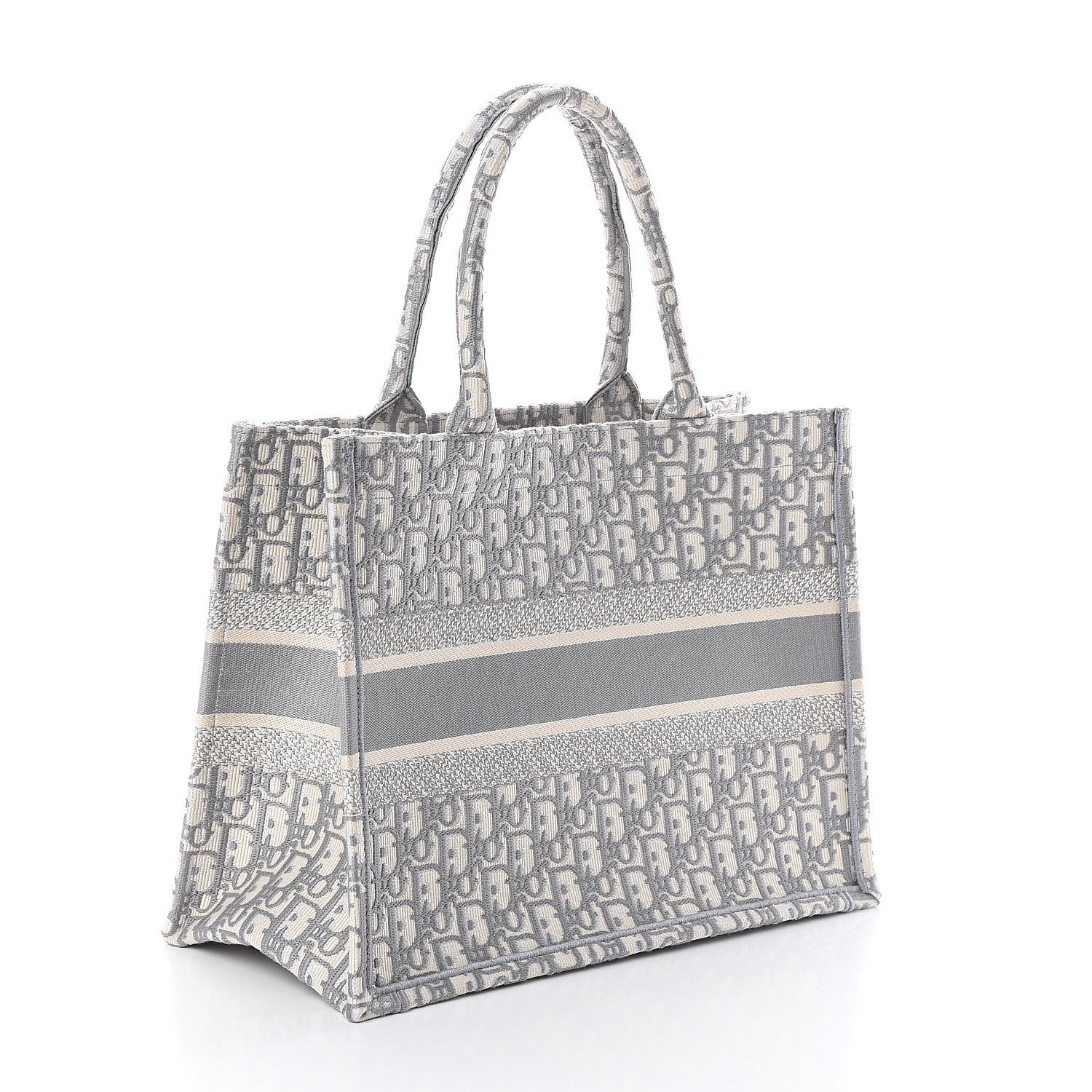Christian Dior Oblique Medium Book Tote Grey 2 of 8