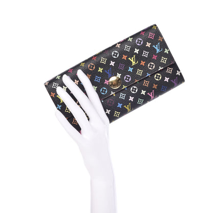 Louis Vuitton Monogram Multicolor Sarah Wallet Black Grenade 2 of 13