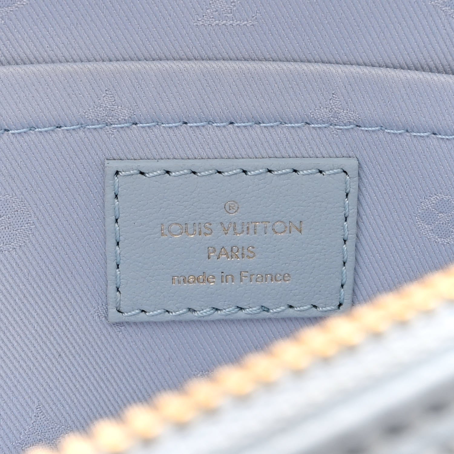 Louis Vuitton Calfskin Bubblegram Alma BB Ice Blue 6 of 10