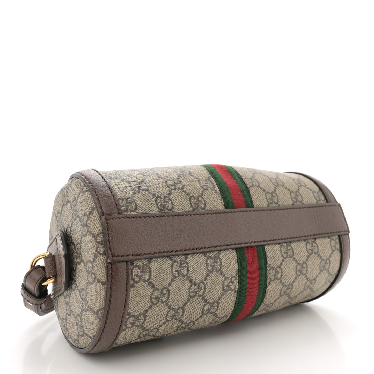 GG Supreme Monogram Web Small Ophidia Boston Bag Beige New Acero