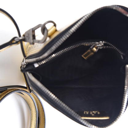 Gucci X SEGA Calfskin GUCCY Stars Mini Dome Shoulder Bag Gold 5 of 10
