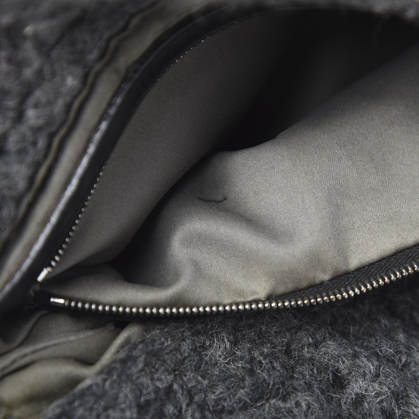 Woven Knit Baguette Grey