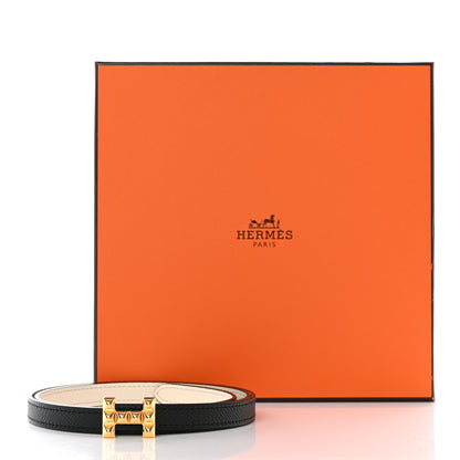 Hermes Epsom Swift 13mm H Medor Belt 65 Craie Black 6 of 6