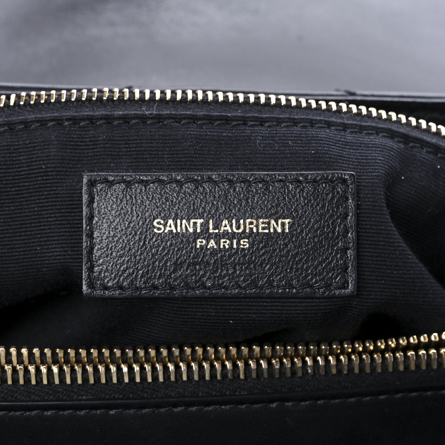 Calfskin Y Quilted Monogram Large Loulou Chain Satchel Black