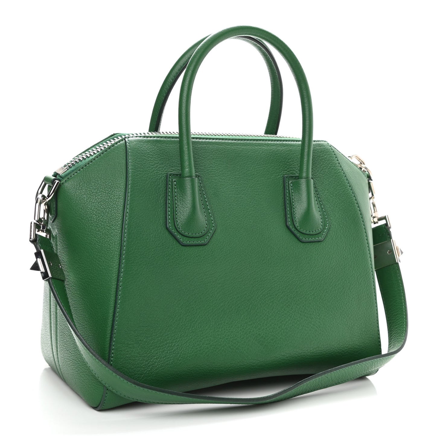 Sugar Goatskin Small Antigona Emerald