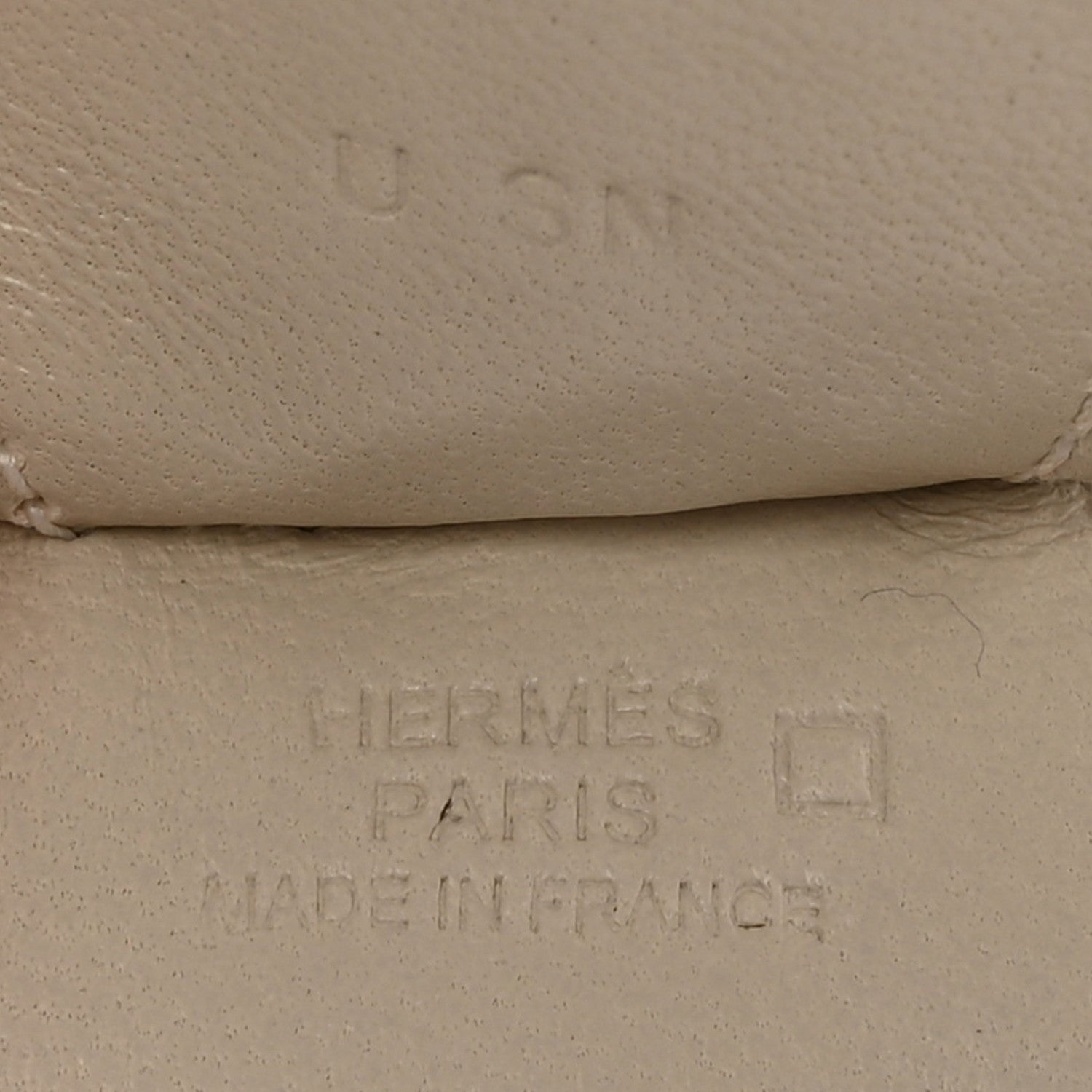 Hermes Milo Lambskin Matte Alligator Touch Grigri Rodeo Horse Bag Charm MM Craie 3 of 4
