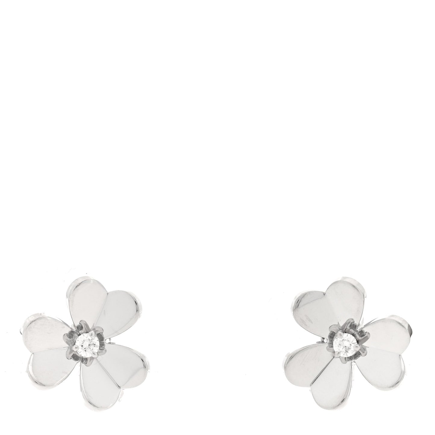 18K White Gold Diamond Small Frivole Earrings