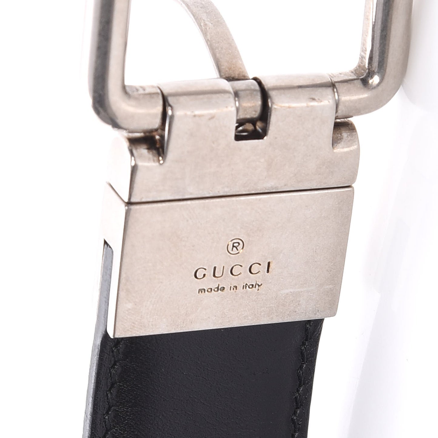 Selleria Calfskin GG Supreme Monogram Reversible 30mm Belt 95 38 Black Beige Ebony