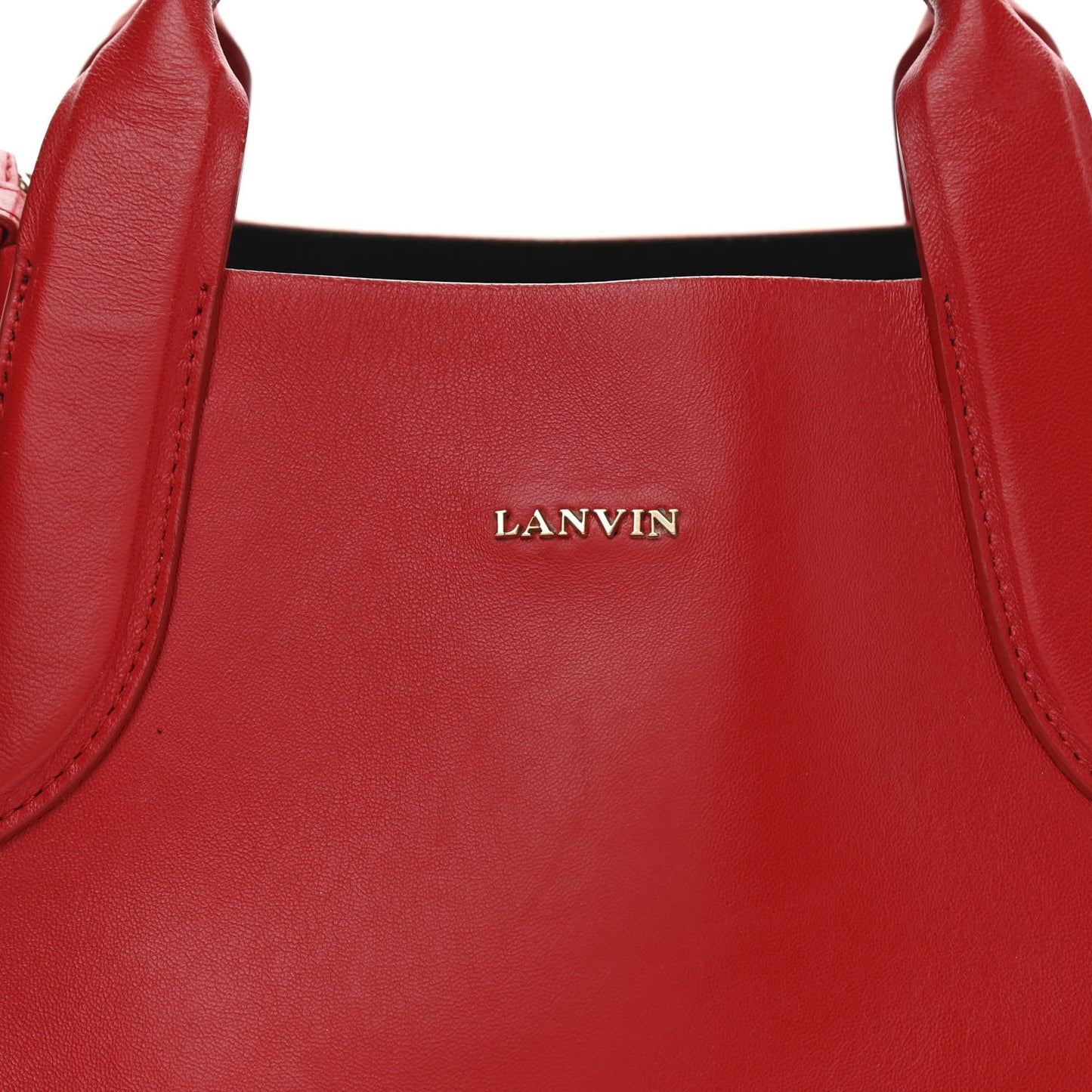 Smooth Calfskin Mini Trapeze Red Lipstick