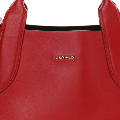 Lanvin Smooth Calfskin Mini Trapeze Red Lipstick 6 of 12