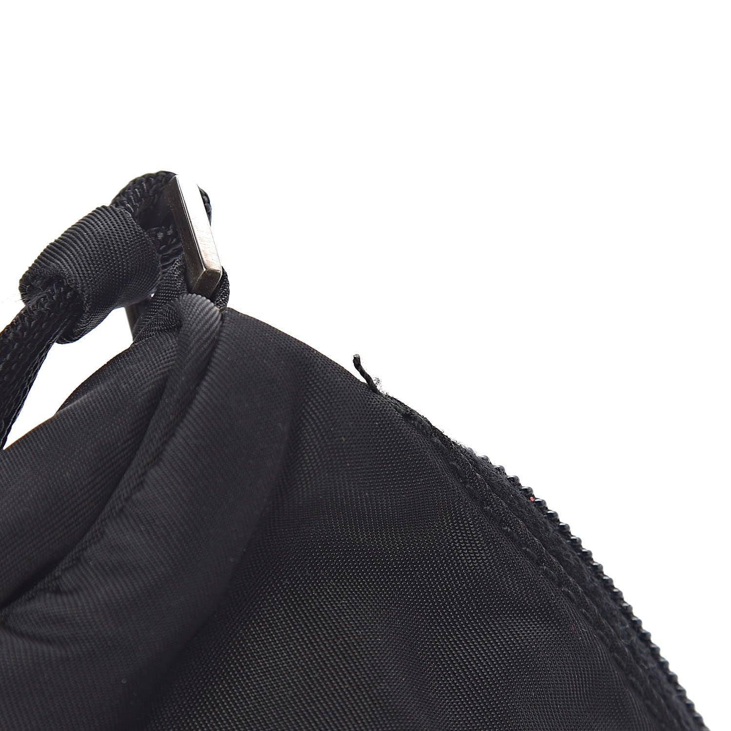 Prada Tessuto Nylon Pochette Bag Black 9 of 10