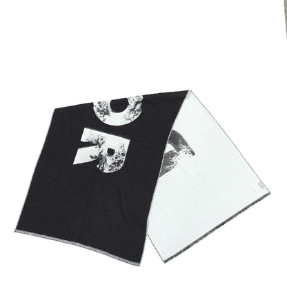 Christian Dior Wool Logo Scarf Black 2 of 3