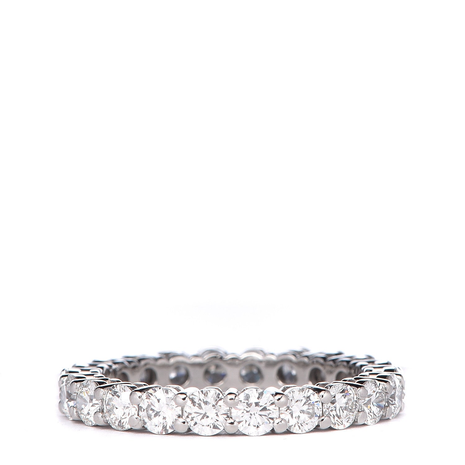 Tiffany Platinum Diamond Embrace Eternity Band Ring 50 5.5 3 of 5