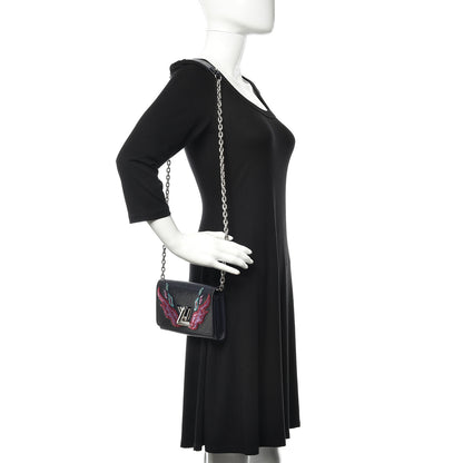 Miu Miu Nappa Matelasse Bicolor Wallet On Chain Loto Orchide 2 of 11