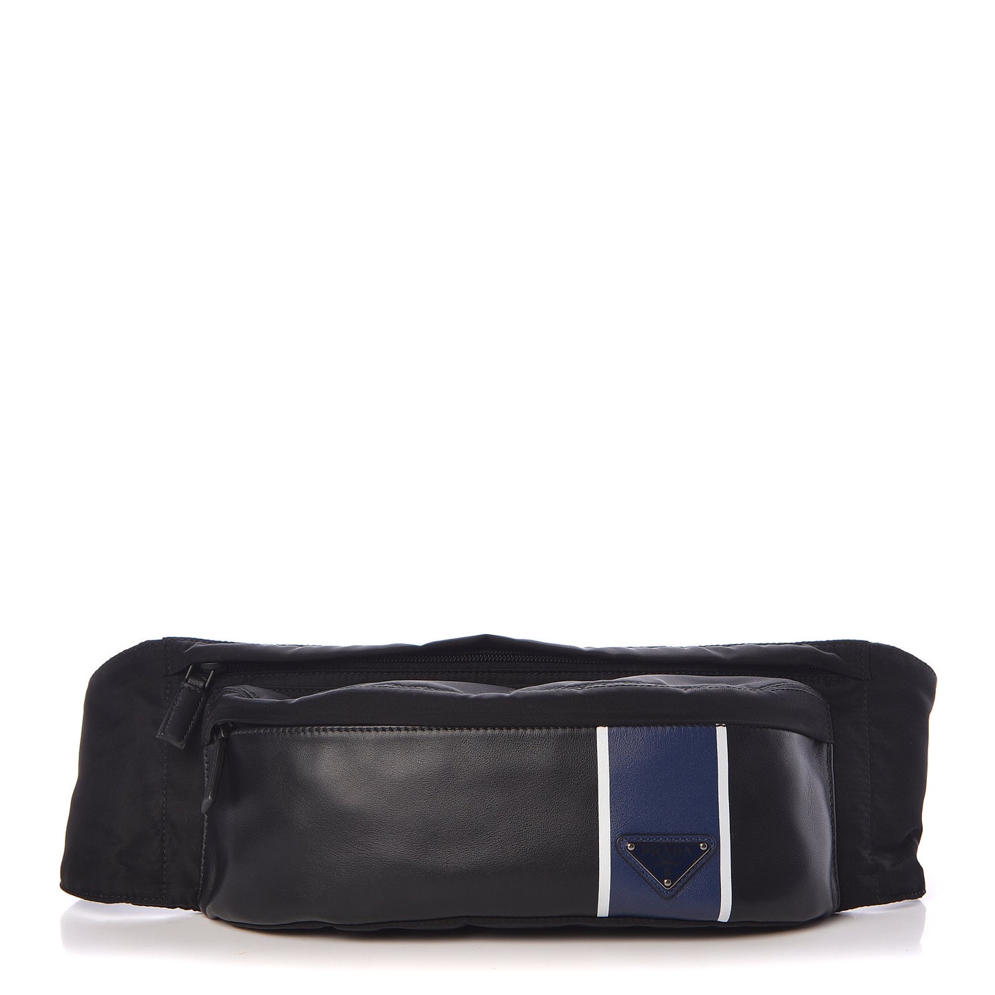 Tessuto Nylon Vitello Belt Bag Black Bleuette