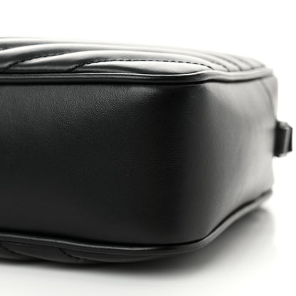 Saint Laurent Calfskin Matelasse Monogram Monochrome Lou Camera Bag Black 10 of 10