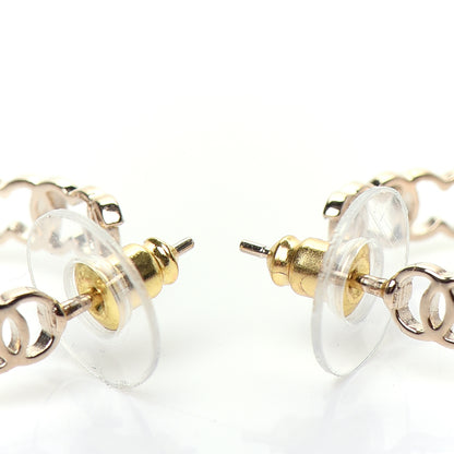 Chanel Metal CC Hoop Earrings Gold 3 of 4