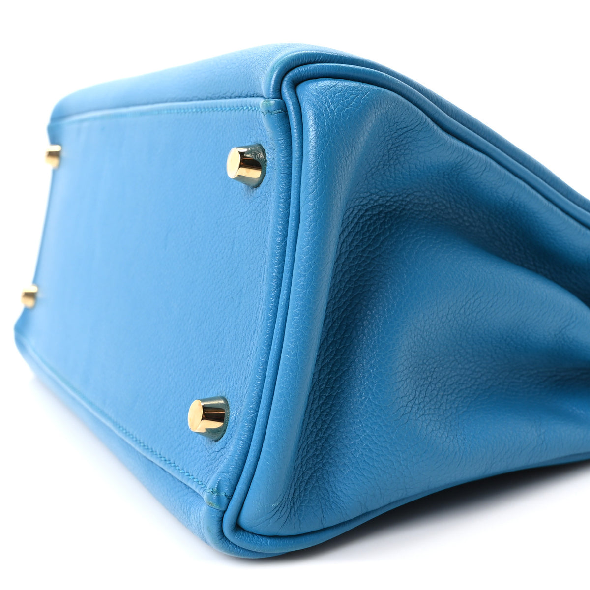 Hermes Evercolor Kelly Retourne 28 Bleu Zanzibar 9 of 9