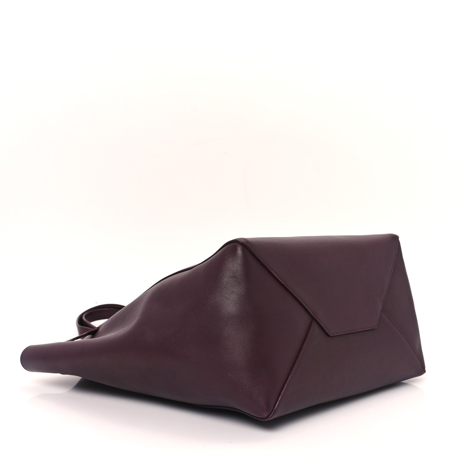 Smooth Calfskin Small Tassel Cabas Phantom Burgundy