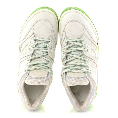 Gucci Demetra GG Supreme Monogram Womens Basket Low Top Sneakers 35 Great White Green 2 of 11