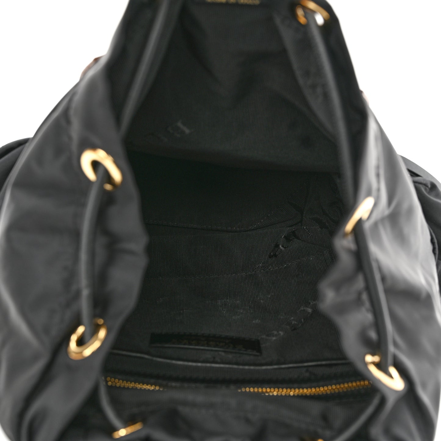 Nylon Medium Rucksack Backpack Black
