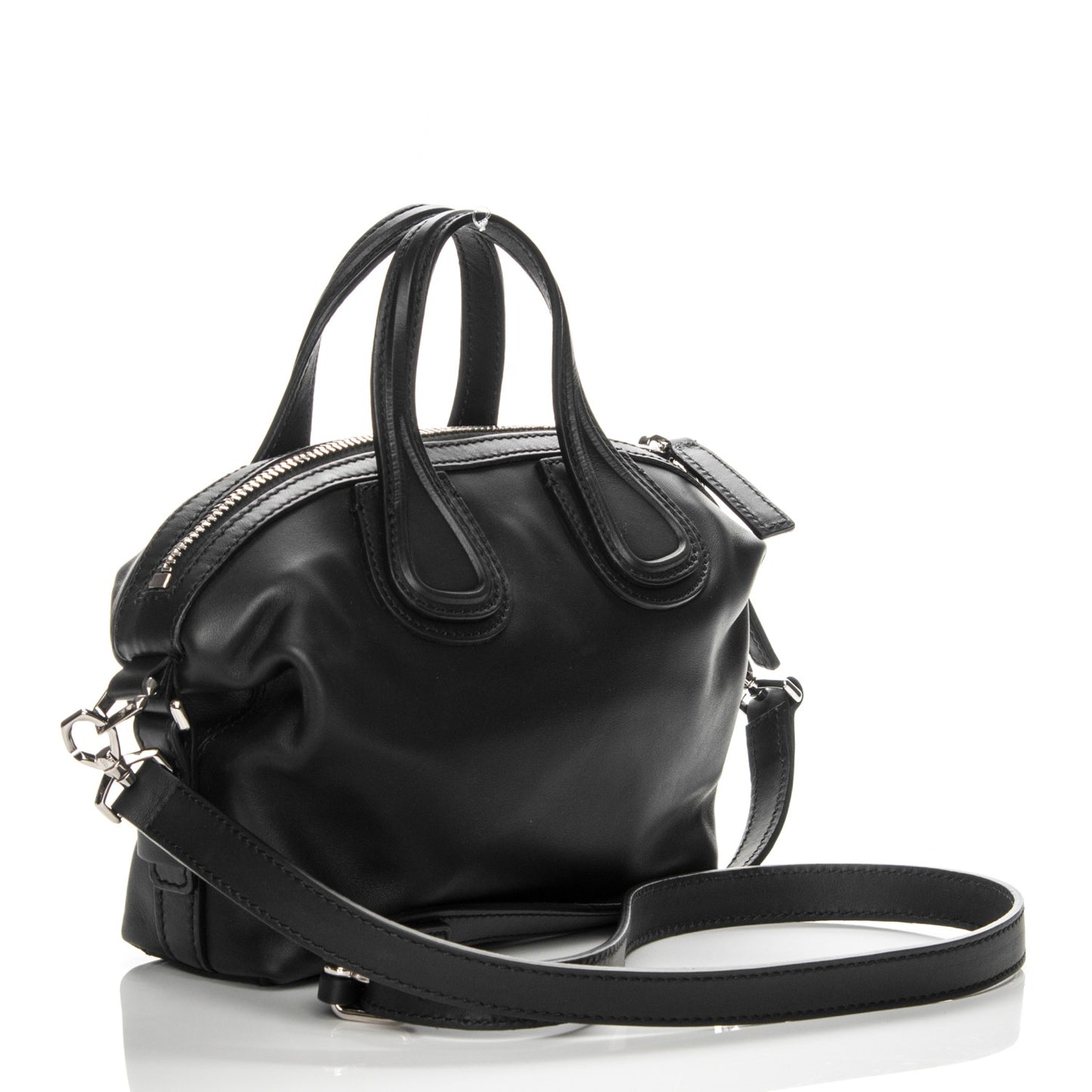 Waxed Calfskin Micro Nightingale Black