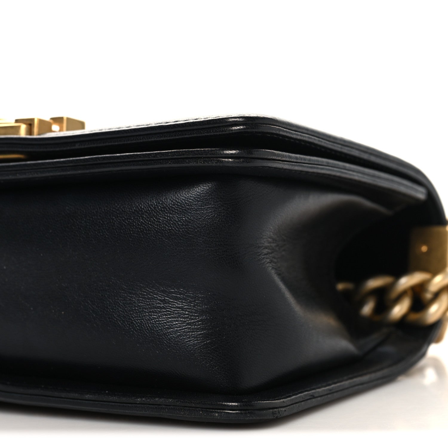Chanel Lambskin Quilted Small Chain Detail Boy Flap Black 10 of 10