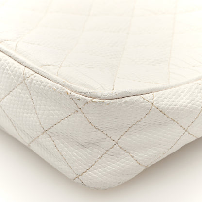 Chanel Lizard Quilted Small Tassel Camera Case White 10 of 11