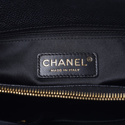 Chanel Caviar Quilted Grand Shopping Tote GST Black 6 of 15