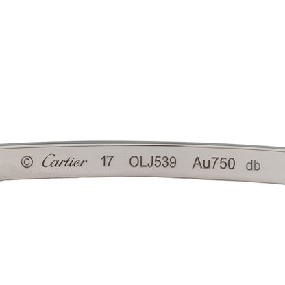 Cartier 18K White Gold Small LOVE Bracelet 17 3 of 5