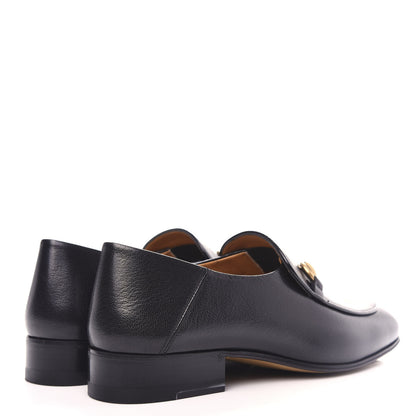 Gucci Goatskin Womens Horsebit Mid-Heel Loafers 36 Black 4 of 11